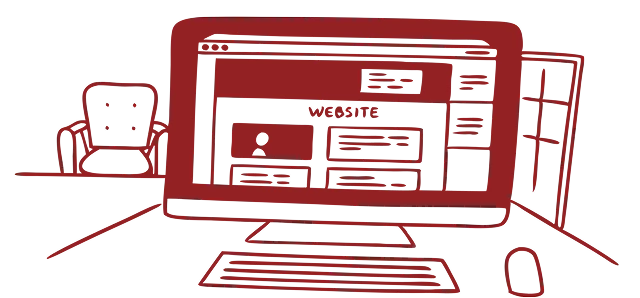 Computer Monitor Showing a Website